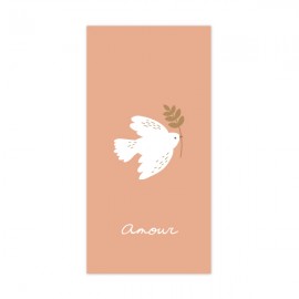 Signet religieux rose Esprit-Saint et son rameau d'amour - Signets religieux papeterie religieuse Godsavetheking
