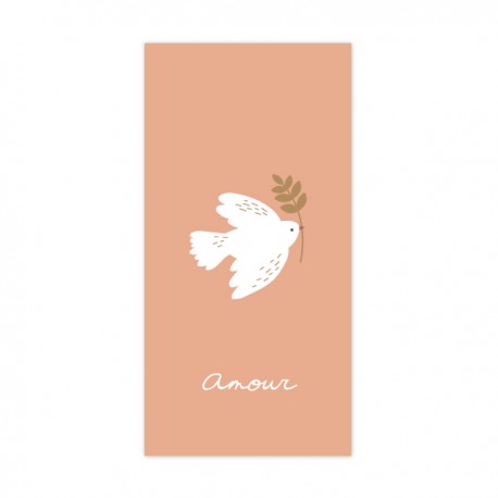 Signet religieux rose Esprit-Saint et son rameau d'amour - Signets religieux papeterie religieuse Godsavetheking