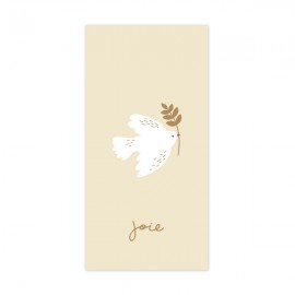 Signet religieux crème Esprit-Saint et son rameau de joie - Signets religieux papeterie religieuse Godsavetheking