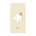 Signet religieux crème Esprit-Saint et son rameau de joie – 6 x 12 cm