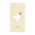 Signet religieux crème Esprit-Saint et son rameau de joie