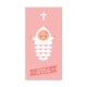 Signet de Baptême rose fille avec la baptisée - Images et signets de Baptême Godsavetheking