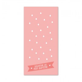 Signet Eau du baptême rose