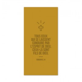 Signet de Confirmation citation de la Bible - Croix ocre - Images et signets de Confirmation Godsavetheking