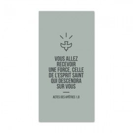 Signet de Confirmation citation de la Bible - Saint Esprit - 6 x 12 cm - Images et signets de Confirmation God save the king