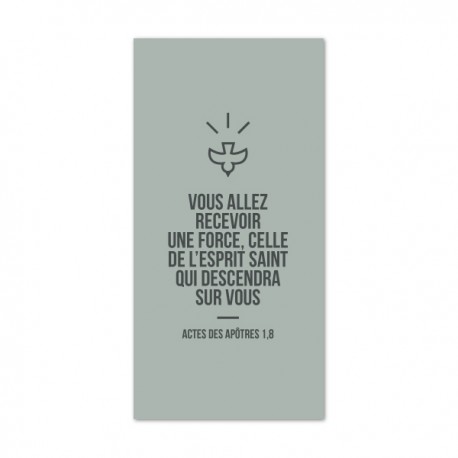 Signet de Confirmation citation de la Bible - Saint Esprit - Images et signets de Confirmation Godsavetheking