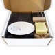 Coffret cadeau serviette invité : porte-savon Esprit-Saint + produits de l'Abbaye de Trapp - Coffrets cadeaux objets religieu...