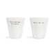 Coffret 2 tasses Expresso en porcelaine "Ubi caritas et amor, Deus ibi est" - Mugs et timbales en porcelaine objets religieux...