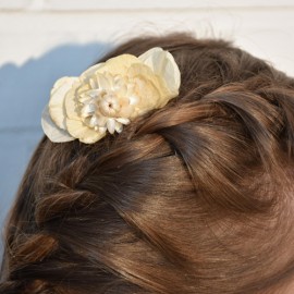 Peigne à cheveux fleurs séchées COLETTE - Couronne de tête et peigne à cheveux Godsavetheking