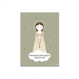 Carte Bienheureuse Pauline Jaricot, patronne des missions - Images saints patrons papeterie religieuse Godsavetheking