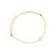 Bracelet croix arrondie en nacre et son fil doré - Taille réglable - Bracelets religieux femme Godsavetheking