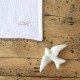 Coffret Baptême Ichthus : timbale rose et Lange en gaze de coton brodé main - Cadeaux de Baptême fille et garçon God save the...