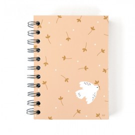 Carnet de notes spirales rose Esprit Saint 100 pages – 10,5 x 14,8 cm - Carnets et bloc notes papeterie religieuse Godsavethe...