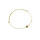 Bracelet doré avec étoile du berger dorée - Taille réglable - God save the king Bracelets religieux femme