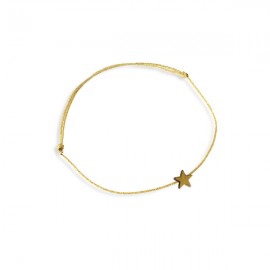 Bracelet doré avec étoile du berger dorée - Taille réglable Bracelets religieux femme God save the king