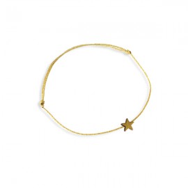 Bracelet doré avec étoile du berger dorée - Taille réglable - Bracelets religieux femme Godsavetheking
