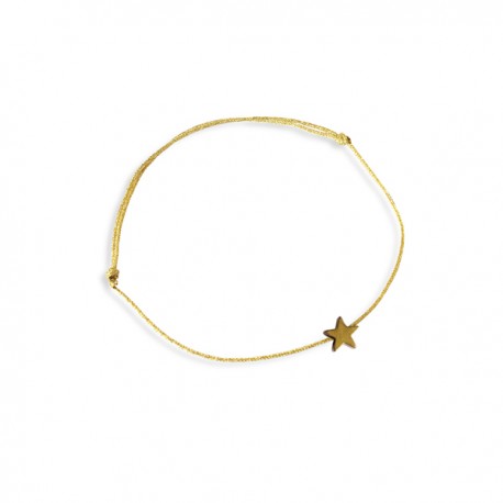 Bracelet doré avec étoile du berger dorée - Taille réglable - Bracelets religieux femme Godsavetheking