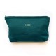 Pochette en Lin Vert Sapin avec Ichthus doré brodé – 27 x 19 x 4 cm - Sacs et pochettes God save the king