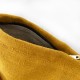 Pochette en Lin Ocre avec Ichthus doré brodé – 27 x 19 x 4 cm - Sacs et pochettes God save the king