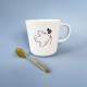 Coffret cadeau mug porcelaine Esprit-Saint avec cuillère dorée - Mugs et timbales en porcelaine God save the king