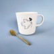 Coffret cadeau mug porcelaine Esprit-Saint avec cuillère dorée - Porcelaine objets religieux God save the king