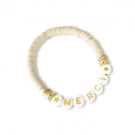 Bracelet femme sable lettres MERCI