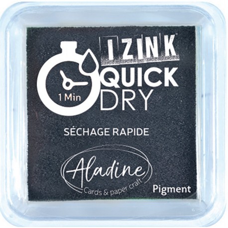 Encreur séchage rapide Izink couleur Noir - Tampons et encreurs papeterie religieuse Godsavetheking