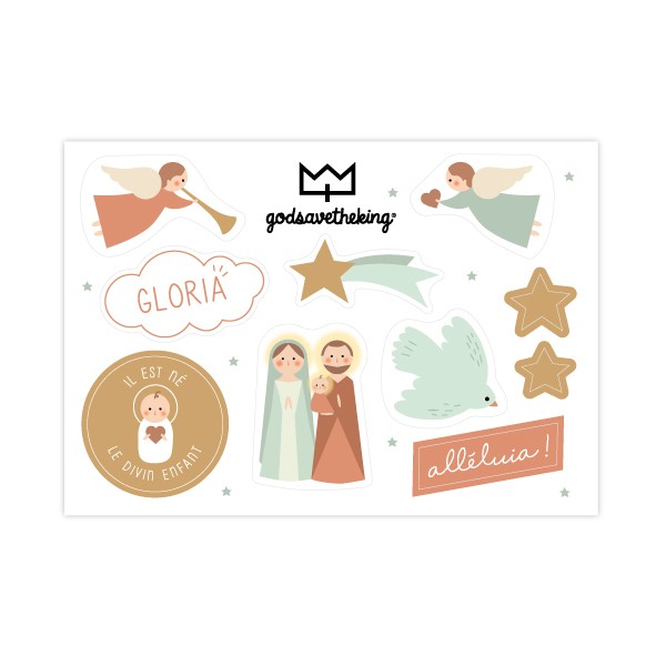 Autocollants Décoratifs Pour Bougies De Noël Et Baptême - Lot De 6 Motifs Festifs à Appliquer Facilement - 8
