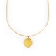 Collier chaîne médaille Esprit-Saint 15 mm plaqué or - Colliers et sautoirs Godsavetheking