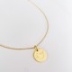 Collier chaîne médaille Esprit-Saint 15 mm plaqué or - Colliers et sautoirs Godsavetheking