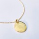Collier grande chaîne médaille Vierge à l'enfant 20 mm plaqué or - Colliers et sautoirs Godsavetheking