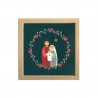 Cadre Couronne de Noël Sainte Famille - 20 x 20 cm - Cadres religieux objets religieux God save the king