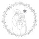 Tuto DIY Décoration pour fenêtre Couronne de Noël à télécharger - Livres, coloriages et Activités papeterie religieuse Godsav...