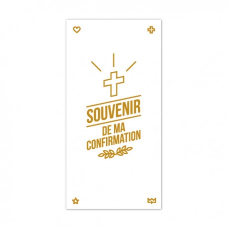 Signet de Confirmation symbole croix - collection vintage - 6 x 12 cm - Images et signets de Confirmation God save the king