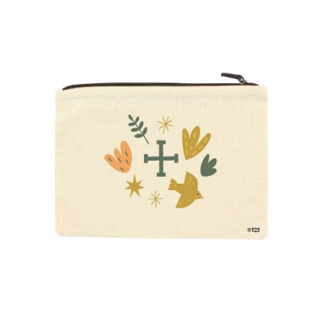 Pochette en coton illustration scoute format 18 x 25 cm - Scoutisme God save the king