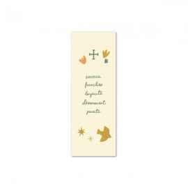 Marque-pages avec illustration des valeurs et la prière scoute - 5 x 14 cm - Scoutisme Godsavetheking