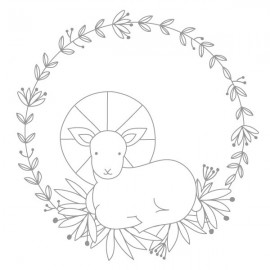 Tuto DIY Décoration pour fenêtre Couronne de Pâques à télécharger - Livres, coloriages et Activités papeterie religieuse Gods...