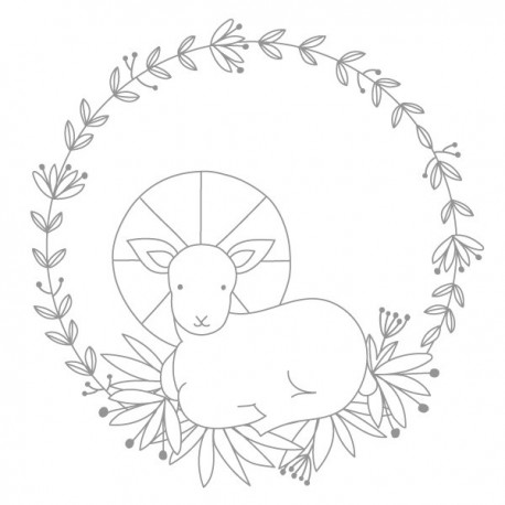 Tuto DIY Décoration pour fenêtre Couronne de Pâques à télécharger - Livres, coloriages et Activités papeterie religieuse Gods...