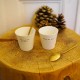 Coffret 2 tasses Expresso en porcelaine "Ubi caritas et amor, Deus ibi est" - Porcelaine objets religieux God save the king