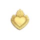Pin's Sacré-Cœur de Jésus doré - Pin's et écusson religieux Godsavetheking