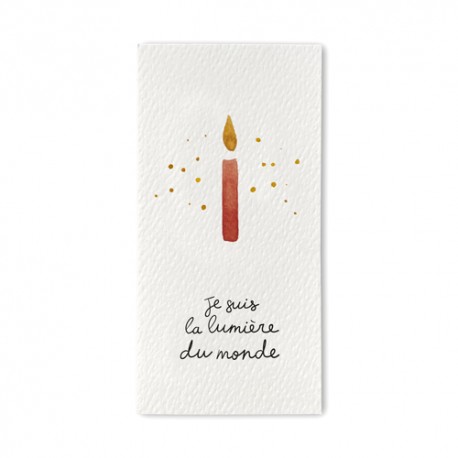 Signet religieux Je suis la lumière du monde - Signets religieux papeterie religieuse Godsavetheking