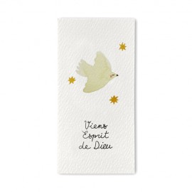 Signet religieux Viens Esprit de Dieu - Signets religieux papeterie religieuse Godsavetheking
