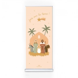 Kakémono - Roll-up Nativité - Joie sur la terre - Kakémono - Roll-up objets religieux God save the king