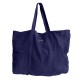 Grand Cabas en Lin Bleu Paon avec Ichthus doré brodé – 50 x 40 x 18 cm - Sacs, pochettes et miroir de poche objets religieux ...