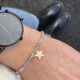 Bracelet étoile du berger dorée et perles cristal - Bracelets religieux enfant Godsavetheking