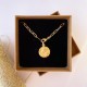 Collier médaille Vierge à l'enfant 18 mm et chaîne forçat plaqués or - Colliers et sautoirs Godsavetheking
