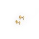 Boucles d'oreilles mini croix plaqué or - Boucles d'oreilles Godsavetheking