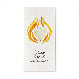 Signet religieux Viens Esprit de lumière - Signets religieux papeterie religieuse Godsavetheking