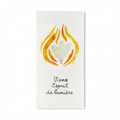 Signet religieux Viens Esprit de lumière - Signets religieux papeterie religieuse Godsavetheking