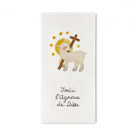 Signet religieux Agneau de Dieu - Signets religieux papeterie religieuse Godsavetheking